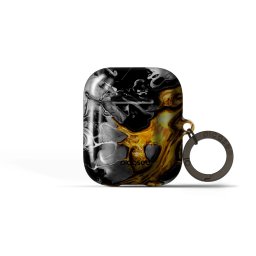 Obal pro Apple AirPods 1 - Black Gold 2