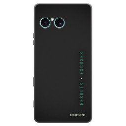 Fekete szilikon tok az alábbi mobiltelefonokra Sony Xperia 10 VII - Results x Excuses
