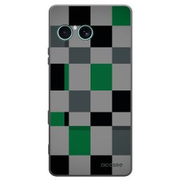 Fekete szilikon tok az alábbi mobiltelefonokra Sony Xperia 10 VII - Block Grid