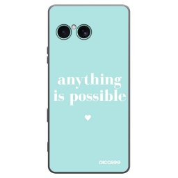 Fekete szilikon tok az alábbi mobiltelefonokra Sony Xperia 10 VII - Anything is possible