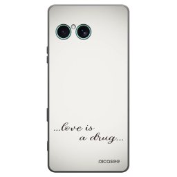 Fekete szilikon tok az alábbi mobiltelefonokra Sony Xperia 10 VII - Love is a drug