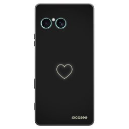 Fekete szilikon tok az alábbi mobiltelefonokra Sony Xperia 10 VII - Heart