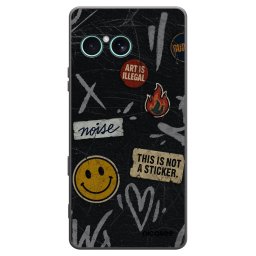 Fekete szilikon tok az alábbi mobiltelefonokra Sony Xperia 10 VII - STICKERS x TAGS