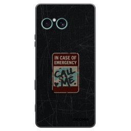 Fekete szilikon tok az alábbi mobiltelefonokra Sony Xperia 10 VII - EMERGENCY