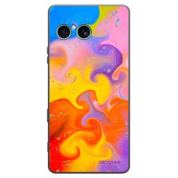 Fekete szilikon tok az alábbi mobiltelefonokra Sony Xperia 10 VII - Bubbles