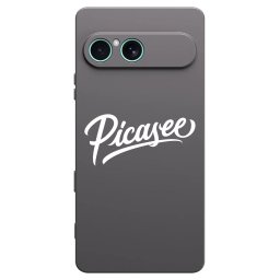 Fekete szilikon tok az alábbi mobiltelefonokra Sony Xperia 10 VII - Picasee - old logo - white