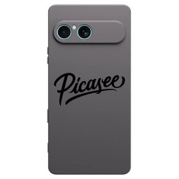 Fekete szilikon tok az alábbi mobiltelefonokra Sony Xperia 10 VII - Picasee - old logo - black