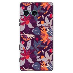 Fekete szilikon tok az alábbi mobiltelefonokra Sony Xperia 10 VII - Purple Leaf