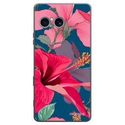 Fekete szilikon tok az alábbi mobiltelefonokra Sony Xperia 10 VII - Hibiscus