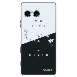 Fekete szilikon tok az alábbi mobiltelefonokra Sony Xperia 10 VII - Life - Death