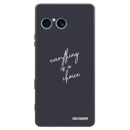 Fekete szilikon tok az alábbi mobiltelefonokra Sony Xperia 10 VII - Everything is a choice