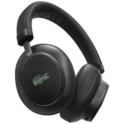 Lacoste Petit Pique LH04 vezeték nélküli fejhallgató, BT5.4, ENC, fejhallgató tartóval, fekete