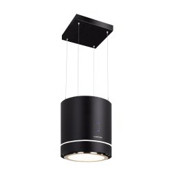 Klarstein Tron Ambience, sziget páraelszívó, Ø 40 cm, légkeringetés, 521 m³/ó, LED, fekete (CGCH2-TronAmbience-B)