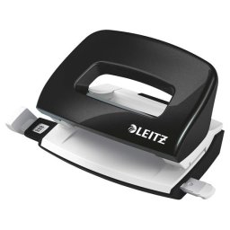 LEITZ Lyukasztó, kétlyukú, 10 lap, fém, mini, LEITZ "Nexxt Wow", fekete