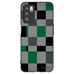 Fekete szilikon tok az alábbi mobiltelefonokra OPPO A16s - Block Grid