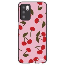 Fekete szilikon tok az alábbi mobiltelefonokra OPPO A16s - Cherry