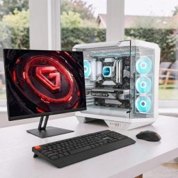 Komplett Gamer Szett DarkFlash DY470 White RGB i9-12900KF/16GB DDR5/1TB NVMe/RX9060XT 16GB PC + Xiaomi Monitor + Meetion Vezeték Nélküli Billentyűzet és Egér