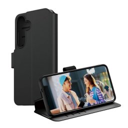 PANZERGLASS CARE WALLET tok álló, bőr hatású (FLIP, oldalra nyíló, asztali tartó, kameravédő) FEKETE Samsung Galaxy A16 5G (SM-A166), Galaxy A16 4G (SM-A165)