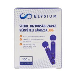 Elysium steril biztonsági záras vérvételi lándzsa 30G 100x