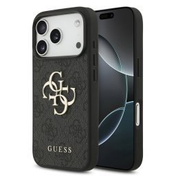 Guess PU 4G Metal Logo Apple iPhone 18 Pro / iPhone 17 Pro hátlap tok, fekete