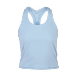Niyama rövid fazonú jóga top, racerback – Frosted Blue