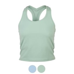 Niyama rövid fazonú jóga top, racerback – Iceberg Green