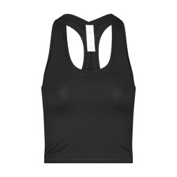 Niyama rövid fazonú jóga top, racerback – Black