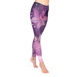 Niyama jóga leggings Purple Blossom – Purple Blossom