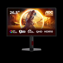 Monitor Gaming 26,5 2560x1440 OLED 240Hz 0,03ms DisplayPort 2xHDMI AOC PN: Q27G4ZDR