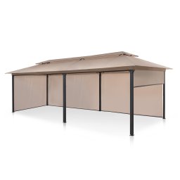 Blumfeldt Grandezza Cortina, kerti pavilon, 3 x 6 m, 4 oldalrész (GDW8-GrandCort-BE-36)