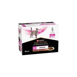 Pro Plan Veterinary Diets UR St/Ox Urinary Salmon nedves eledel macskák számára - lazacos 10 x 85 g