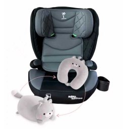 Mama Kiddies i-Fix Corsica biztonsági autósülés (100 -150 cm) világosszürke színben + Ajándék