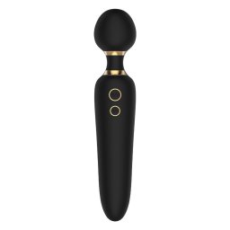 Elite Dual Wand Vibrtor Ketts motor, 3 sebessg, 7 tem 23 cm fekete