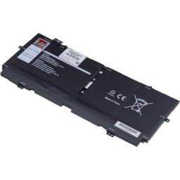 Akkumulátor T6 Power Dell XPS 13 7390 2in1, 6700mAh, 51Wh, 4cellás, Li-pol, 4 cellás