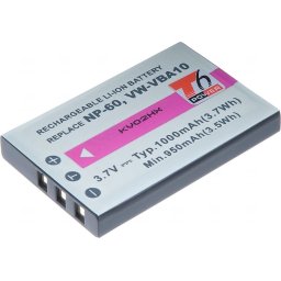 Akkumulátor T6 Power NP-60, KLIC-5000, NP-30, LI-20B, A1812A, L1812A, L1812B, 1000mAh, 3.7Wh