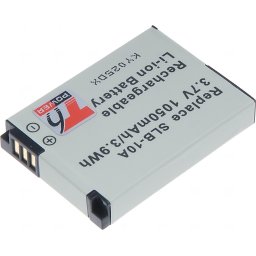 Akkumulátor T6 teljesítmény Samsung SLB-10A, BN-VH105, 1050mAh, 3,9Wh