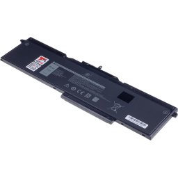 T6 Power akkumulátor Dell Latitude 5501, 5511, Precision 3541, 3551, 8500mAh, 97Wh, 6 cellás, Li-poly, akkumulátor Dell Latitude 5501, 5511, Precision 3541, 3551, 8500mAh, 97Wh, 6cellás, Li-poly