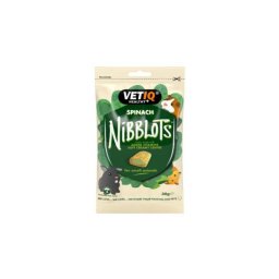 Mark&Chappell VetIQ Nibblots Spinach - spenótos falatkák kisállatoknak 30 g