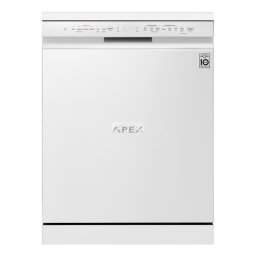 LG DF243FWS QuadWash(TM) gőzös mosogatógép TrueSteam(TM) technológiával, 14 teríték, ThinQ(TM) WiFi funkció