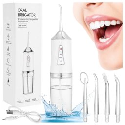 Dental Flosser vezeték nélküli akkus fogászati erőteljes tisztító 4 fúvóka 3 mód, 230ml