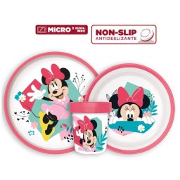 Minnie csúszásmentes étkészlet, micro műanyag szett Nr1