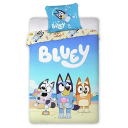 Bluey gyerek, ovis ágyneműhuzat 100×135 cm, 40×60 cm Nr 03