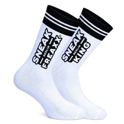 Sneak King - prmium fehr-fekete zokni