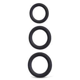 Pniszgyr szett merevedst segt, puha szilikon 28-40 mm fekete