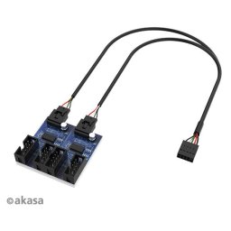 AKASA - USB 2.0 belső HUB 1-4