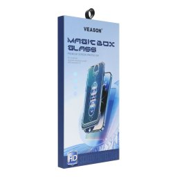 Veason 6D Pro Easy-Install oleofób edzett üveg fekete szegéllyel applikátorral iPhone 17