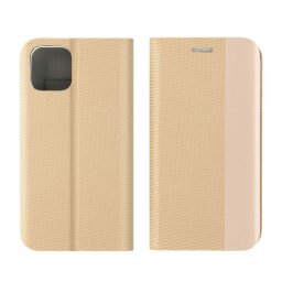 SENSITIVE könyvtok Samsung Galaxy S25 FE - arany színű