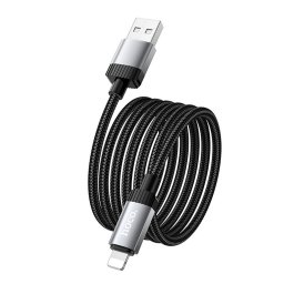 Kábel USB-A Lightning Hoco 2,4A 1 m X117 fekete
