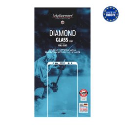MYSCREEN DIAMOND GLASS EDGE képernyővédő üveg (2.5D, full glue, 0.33mm, 9H) FEKETE Apple iPhone 14 Pro