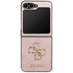 GUESS tok SAMSUNG Z Flip7 GUHCZF74GMGPI (PU bőr 4G fém logó) rózsaszínű
